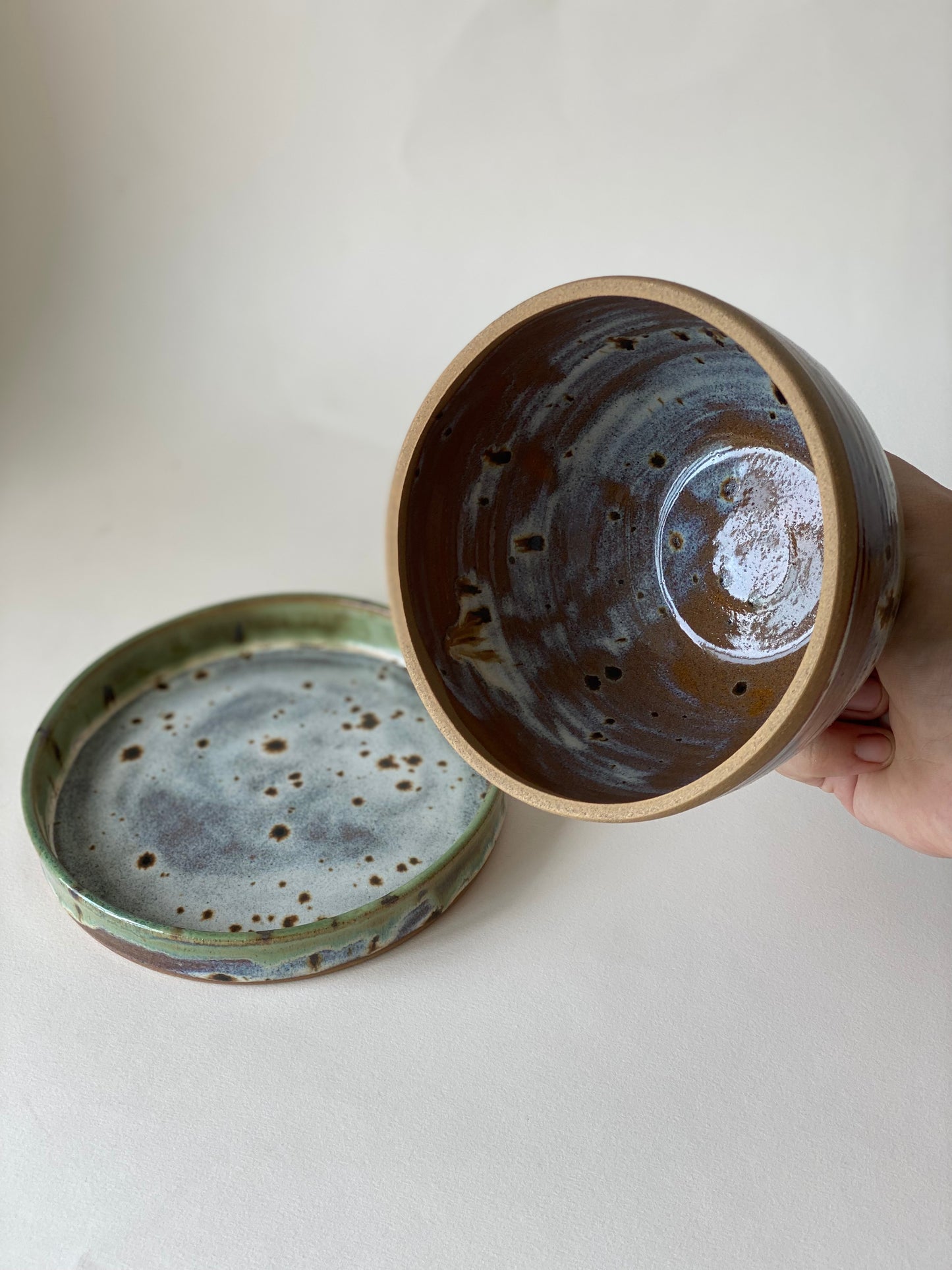 Butter Dish - Moss & Sand