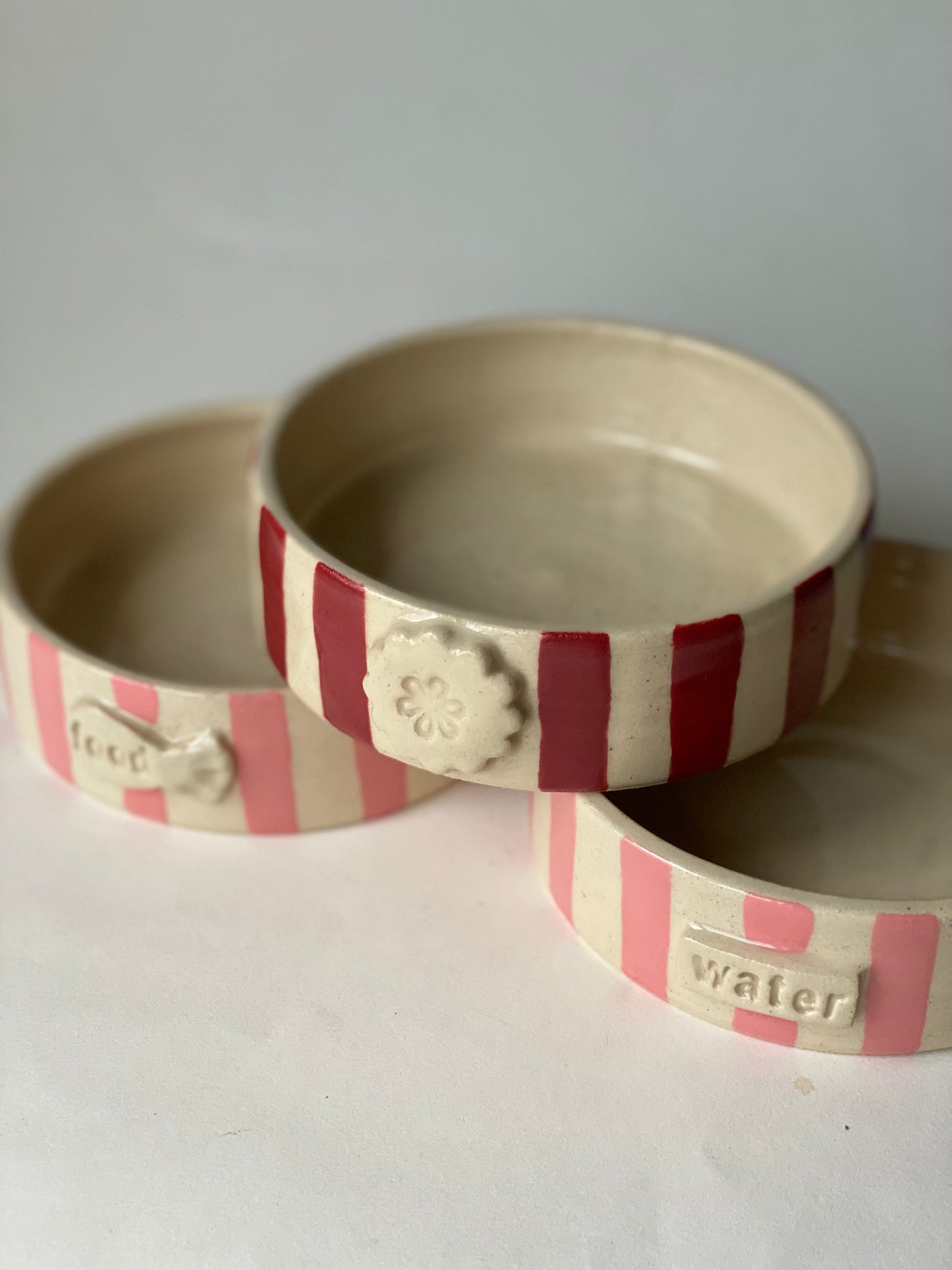 Made to Order - Small Stripey Cat Bowl
