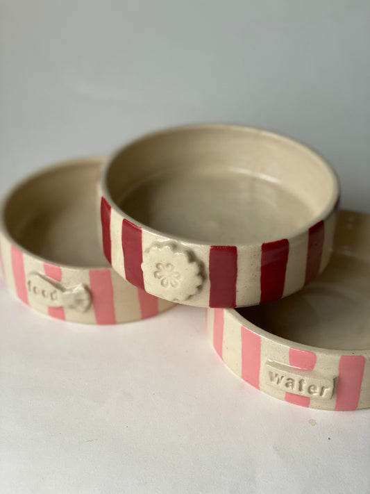Made to Order - Small Stripey Cat Bowl