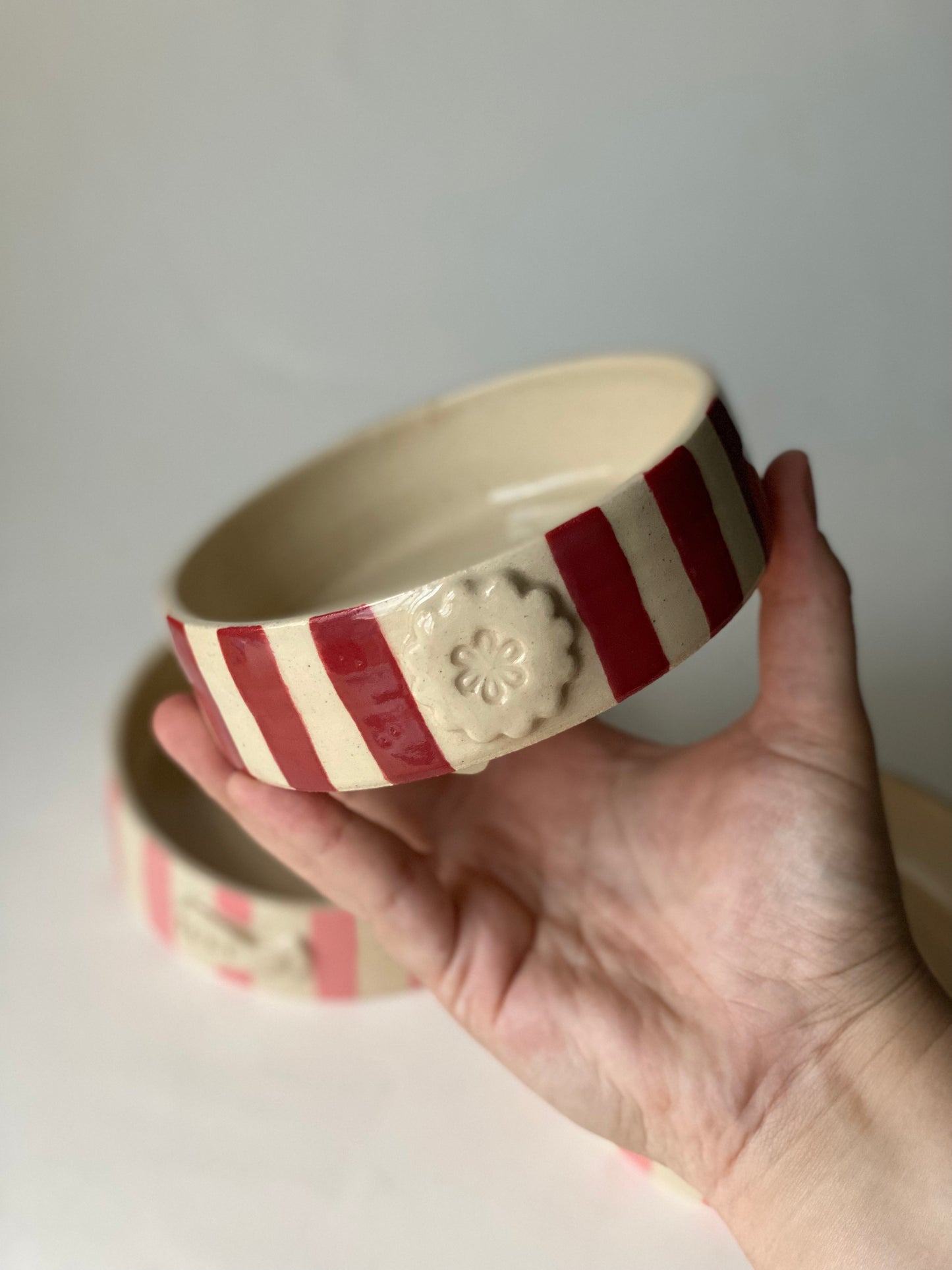 Made to Order - Small Stripey Cat Bowl