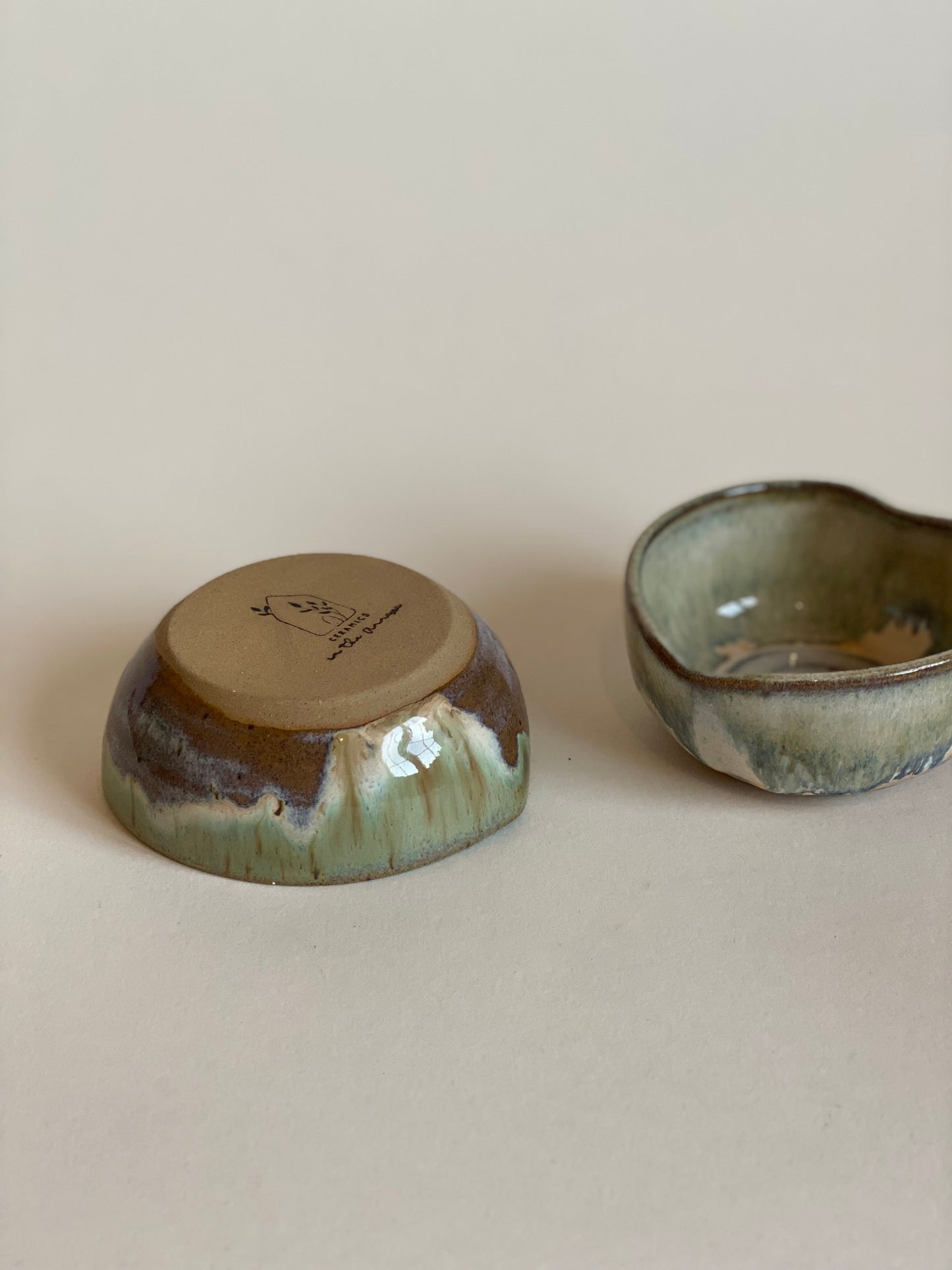 Heart Trinket - Moss & Sand