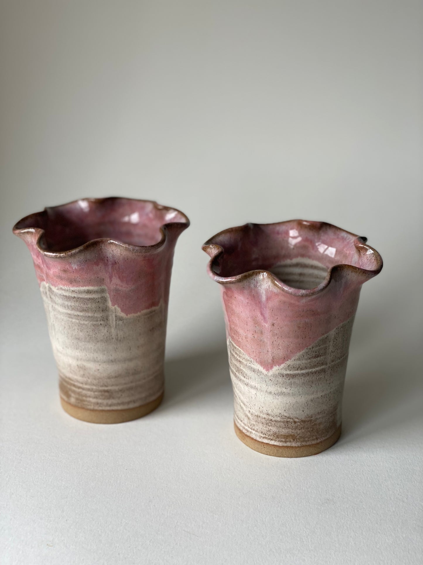 Small Frill Flower Vase - Blossom Cream