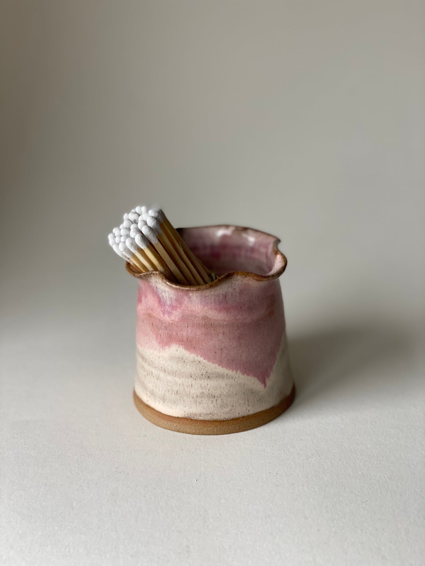 Frilly Matchstick Holder - Blossom Cream