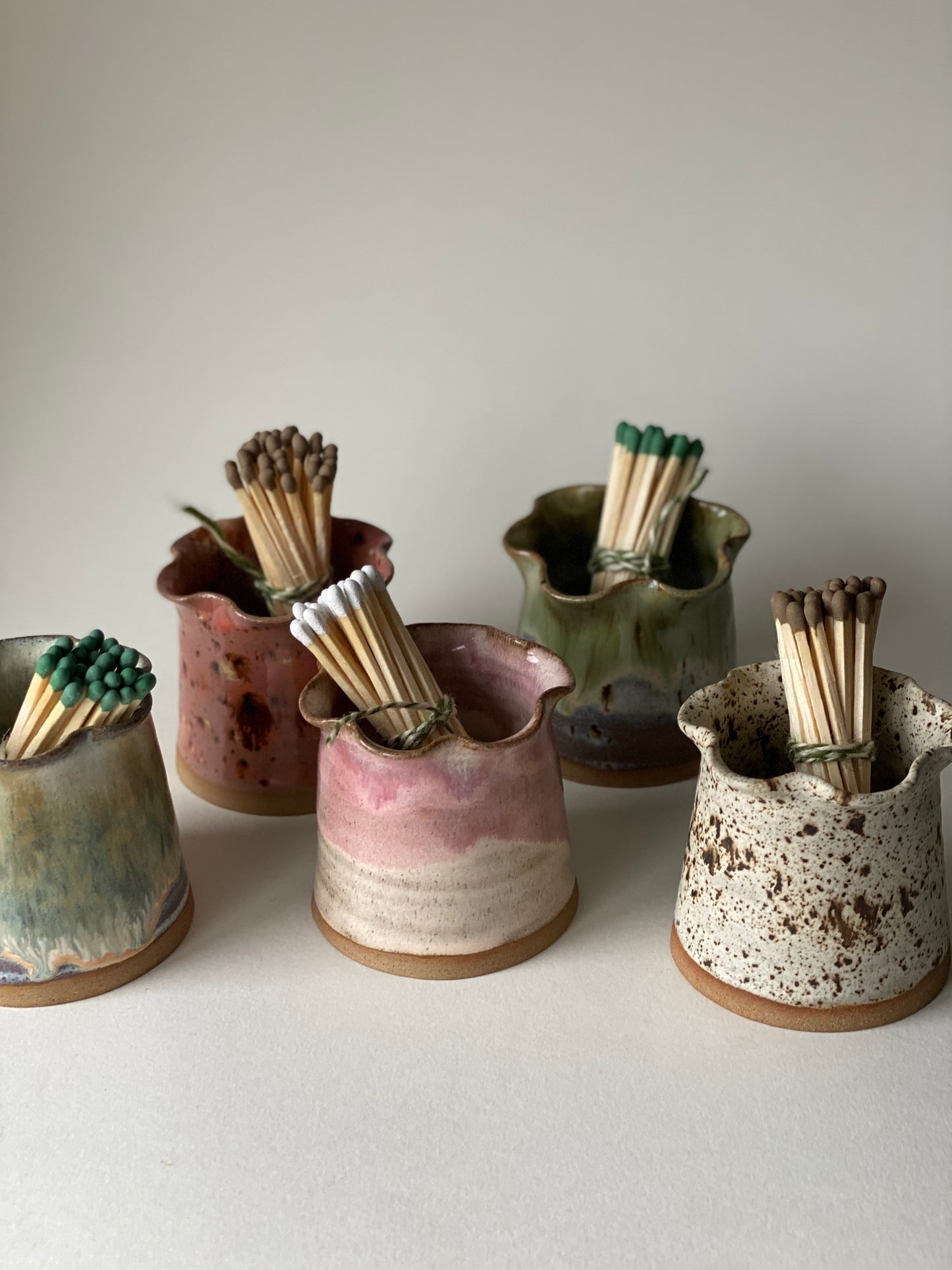 Frilly Matchstick Holder - Blossom Cream