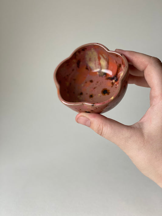 Flower Trinket - Speckled Pink