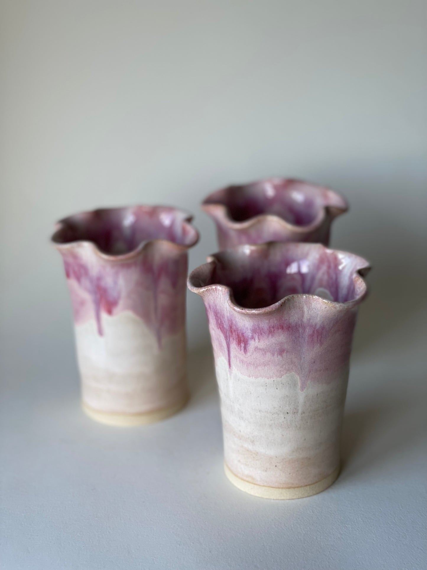 Small Frill Flower Vase - Blossom Cream