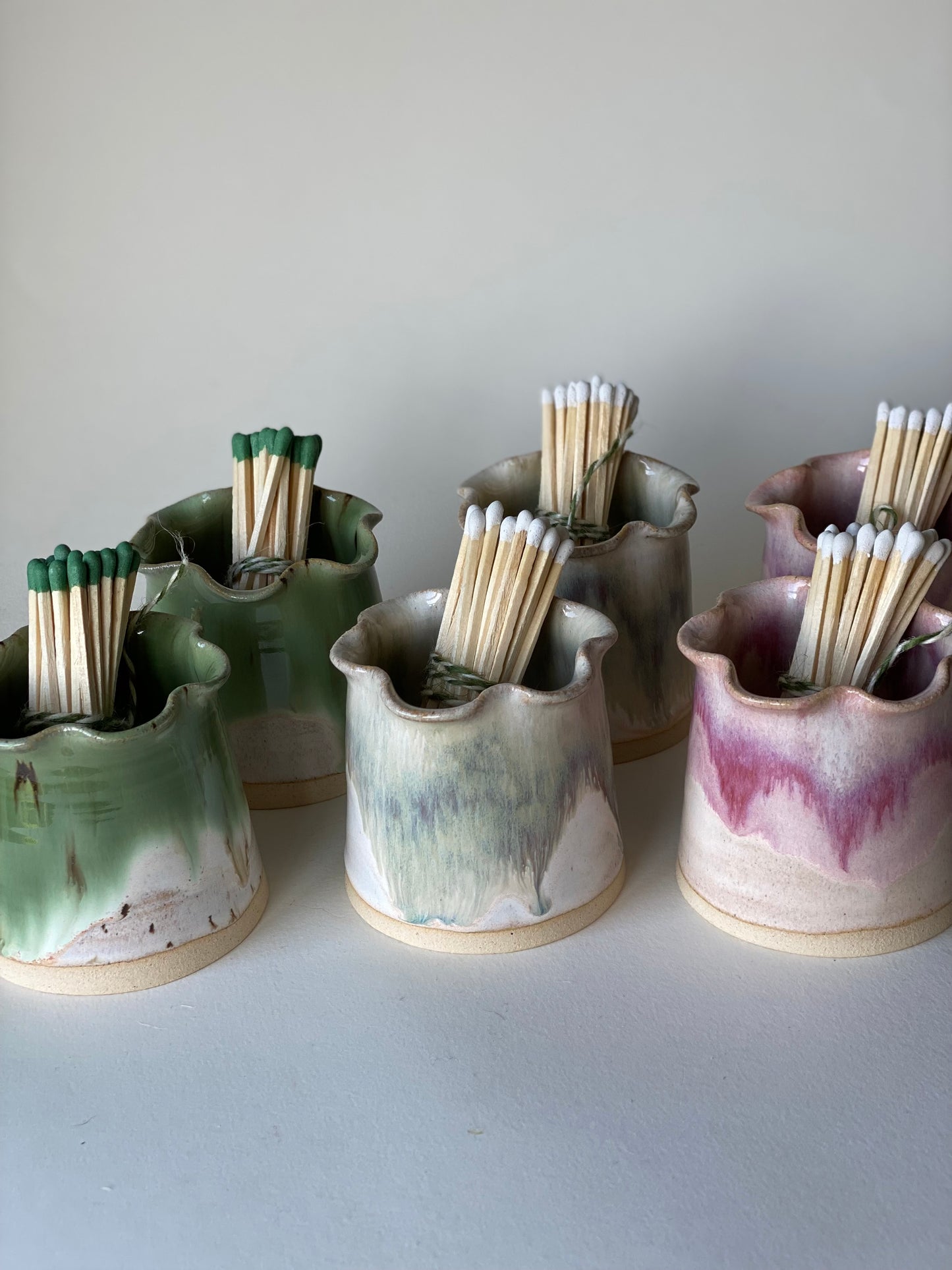 Frilly Matchstick Holder - Blossom Cream