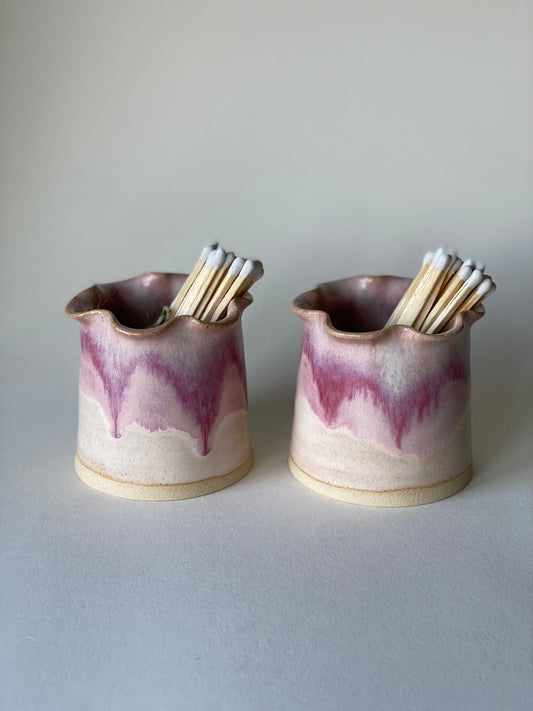 Frilly Matchstick Holder - Blossom Cream