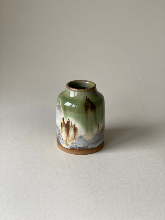 Mini Bud Vase - Moss & Sand