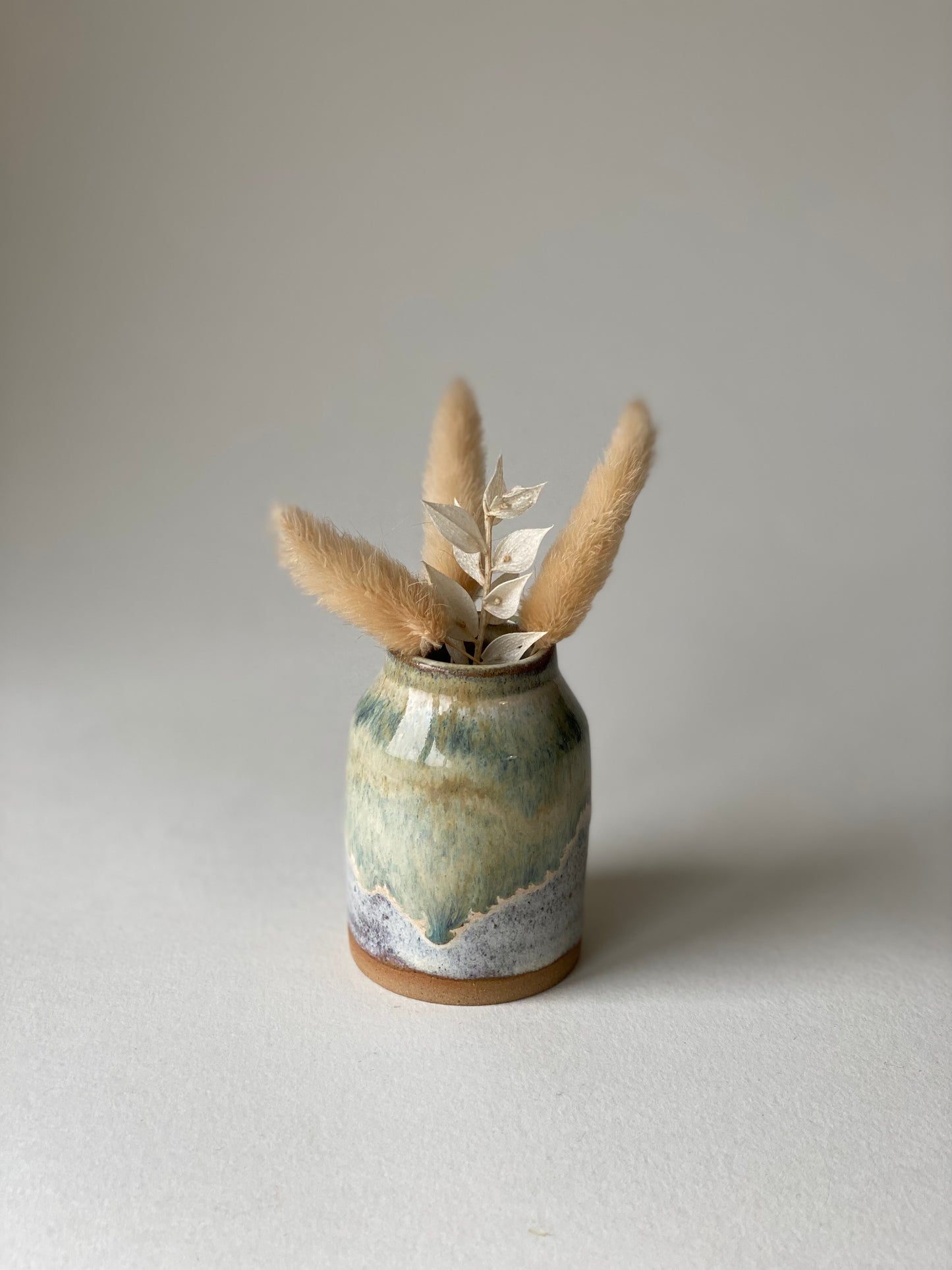 Mini Bud Vase - Eucalyptus Cream