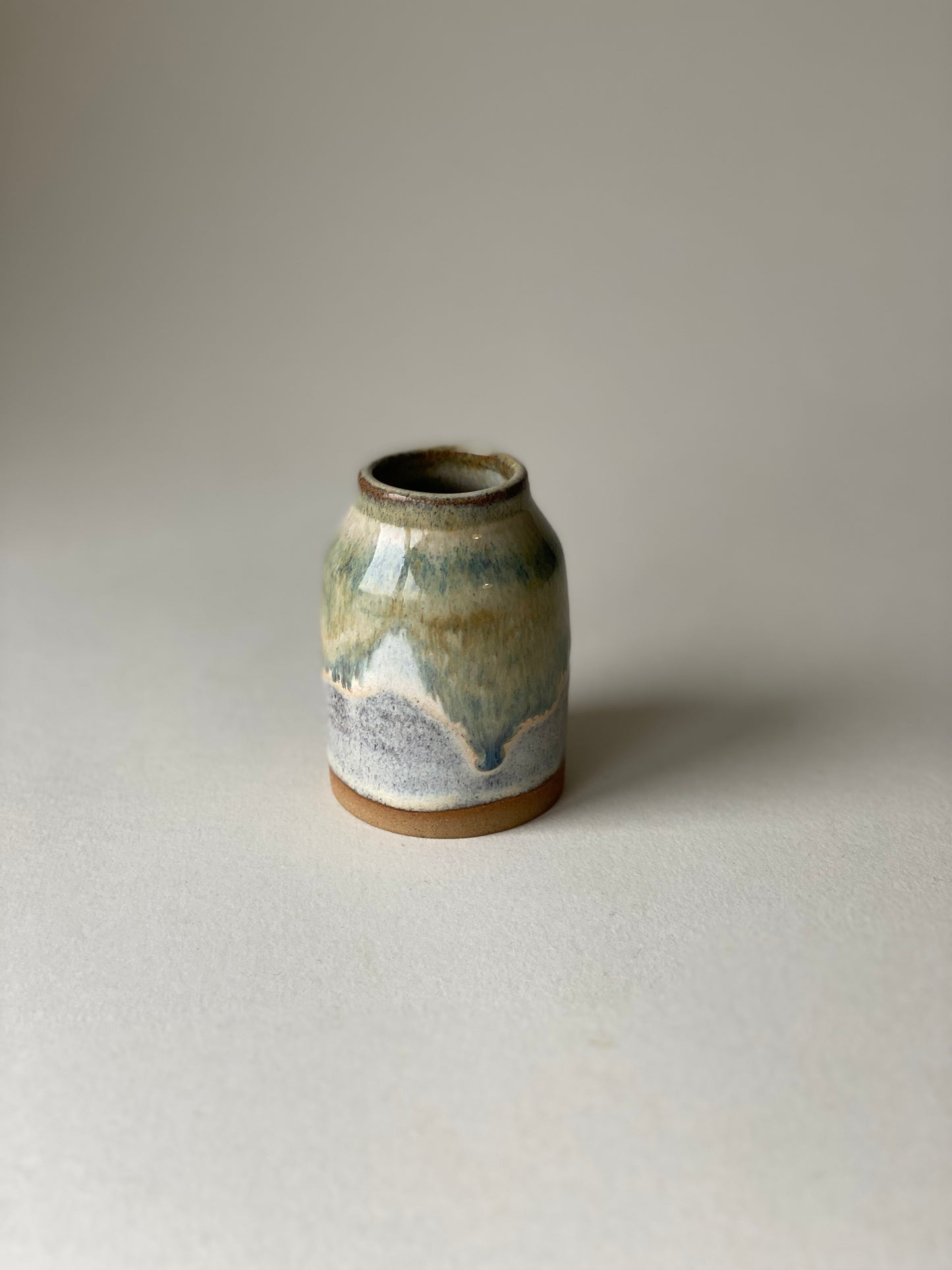 Mini Bud Vase - Eucalyptus Cream