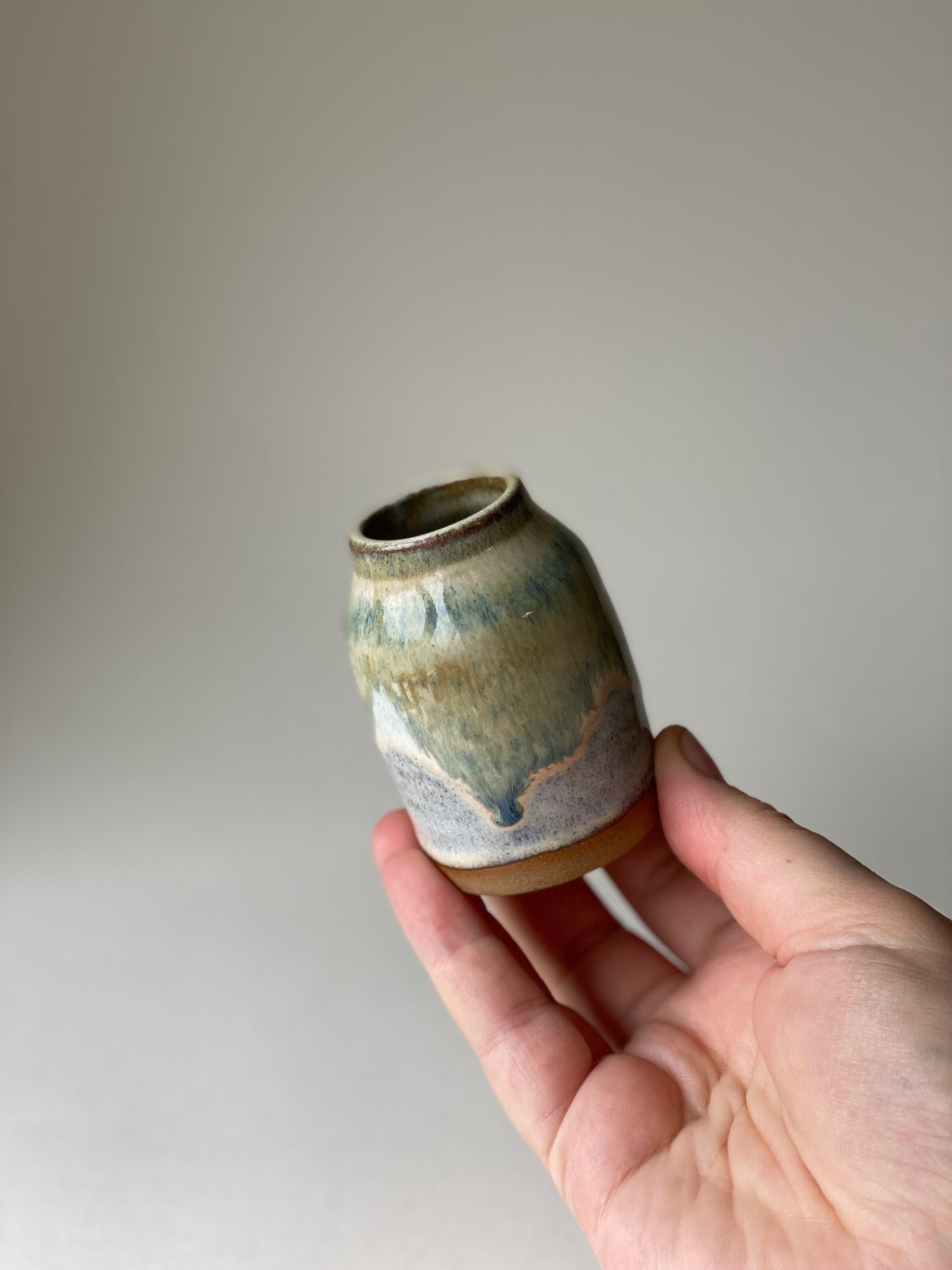 Mini Bud Vase - Eucalyptus Cream