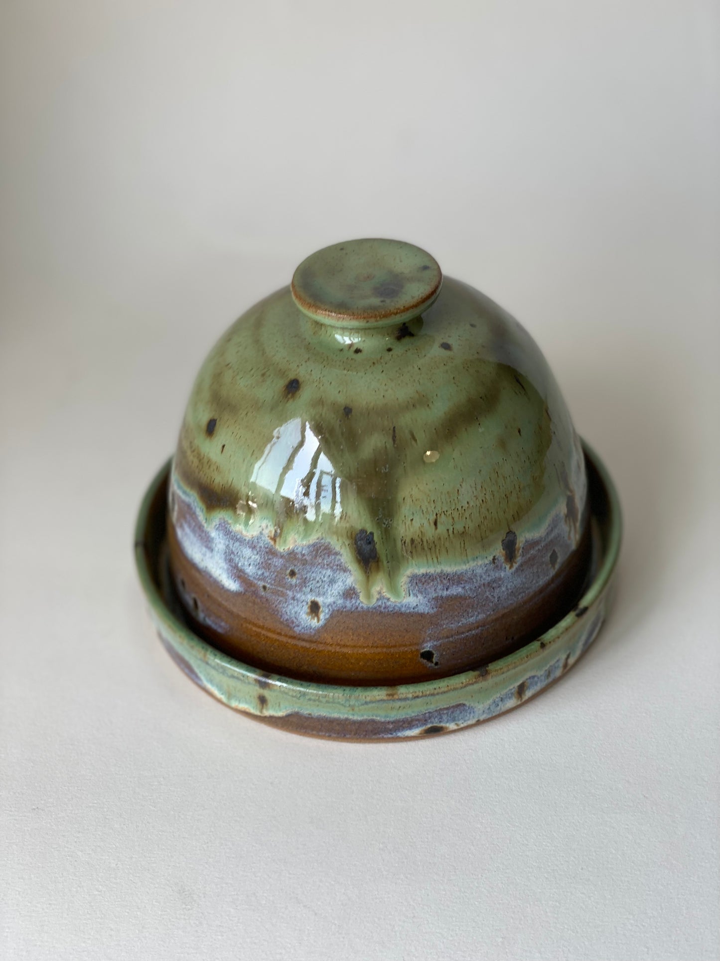 Butter Dish - Moss & Sand