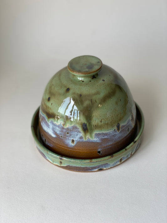 Butter Dish - Moss & Sand