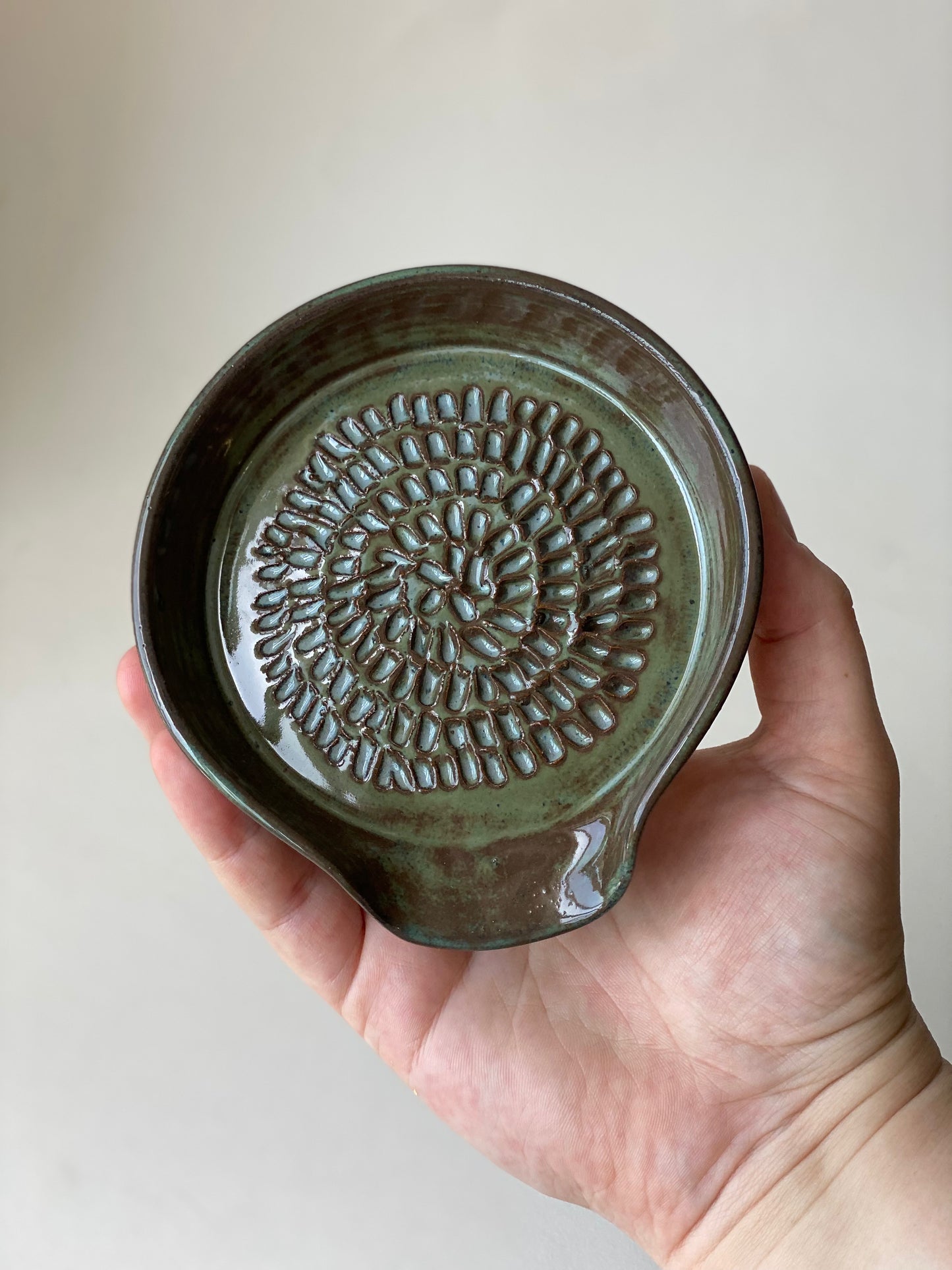 Garlic Grater - Rustic Blue.