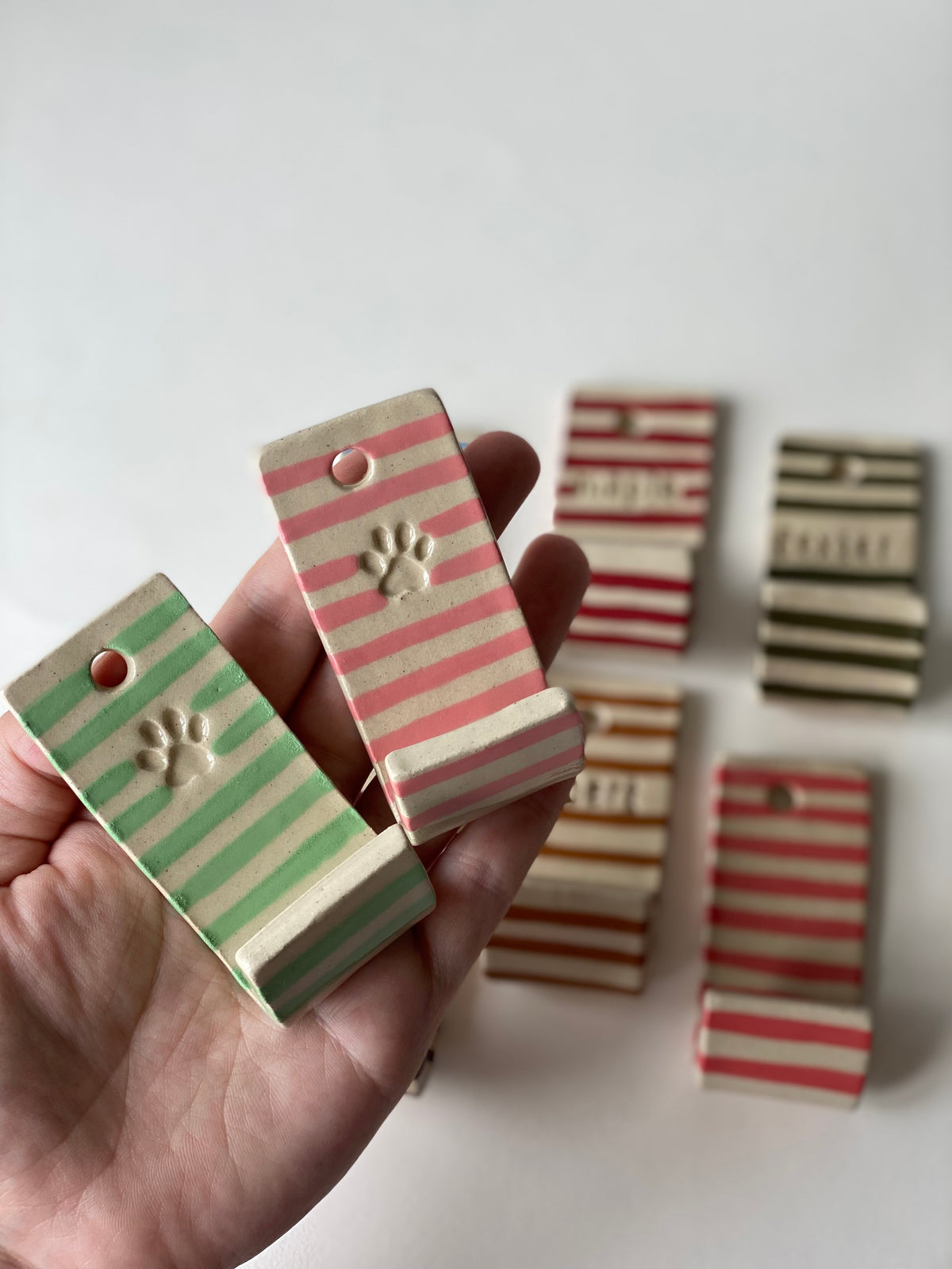 Made to Order - Stripey Pet Hooks