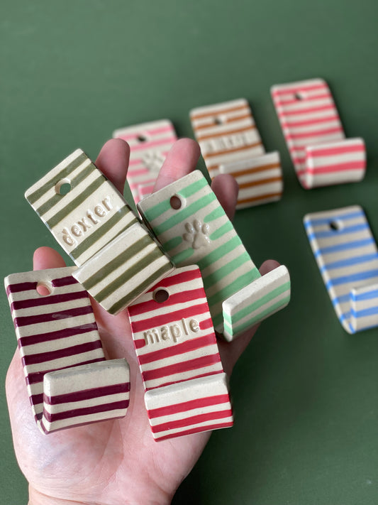 Made to Order - Stripey Pet Hooks